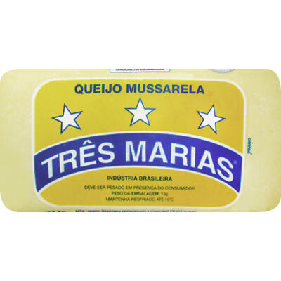 Queijo Mussarela Três Marias Preço por quilo na peça
