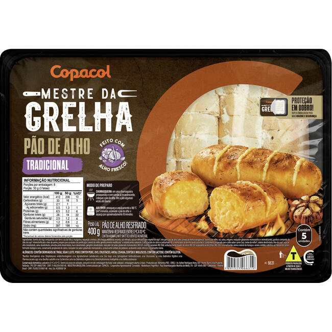 Pão de Alho COPACOL Mestre da Grelha 400g