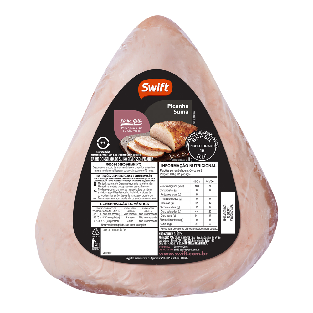 Picanha Suína Grill Swift 1kg