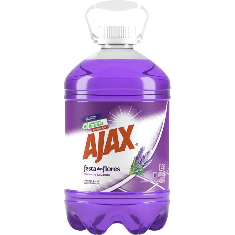 Limpador Perfumado Flores de Lavanda Ajax Festa das Flores Galão 3,8l