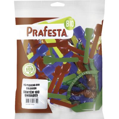 Pá Colorida Biodegradável Prafesta Ref. 5774 100 un