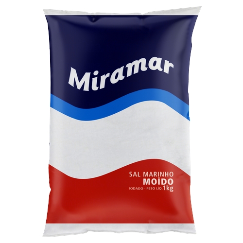 Sal Miramar Iodado Moído 1kg