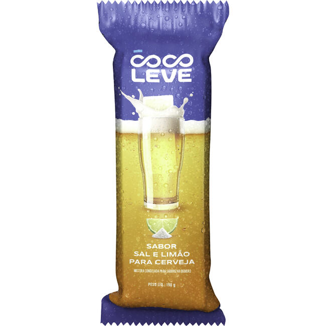 Gelo Coco Leve Congelado Sal e limão 190g