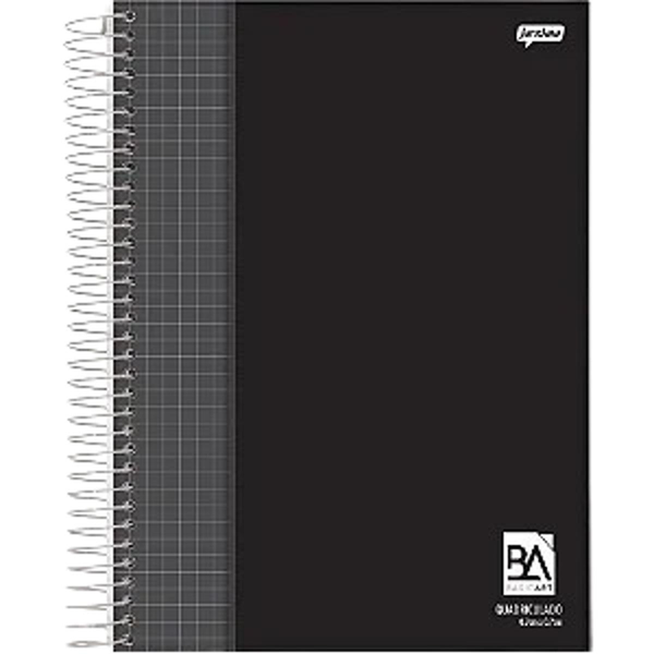 Caderno Quadriculado Jandaia 96 Folhas - Capa Dura - Basic - Ref. 59536-77
