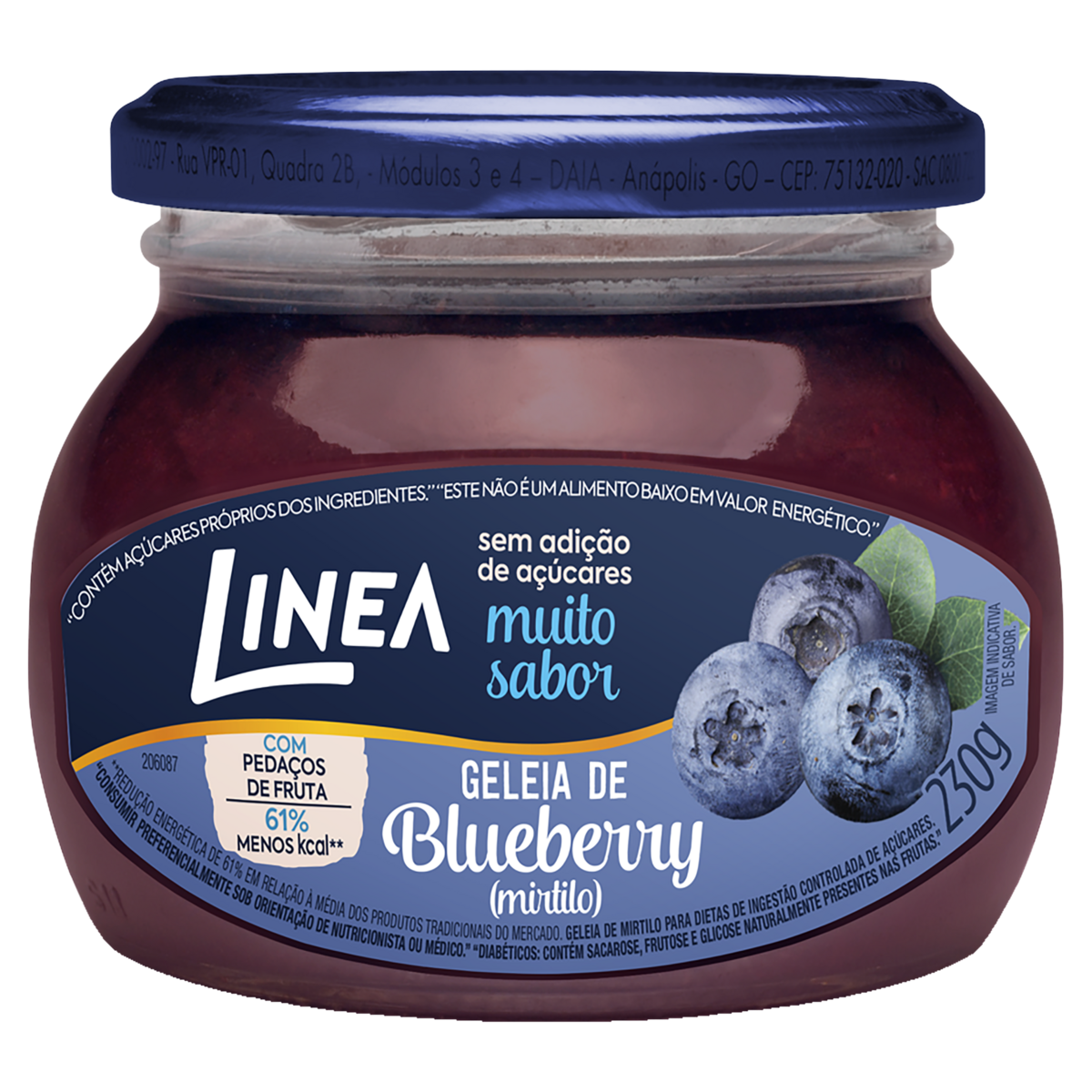 Geleia Blueberry Linea Vidro 230g