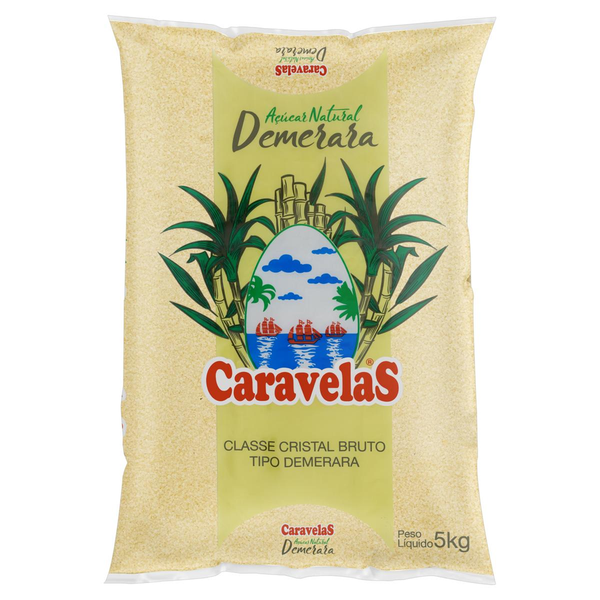 Açúcar Demerara Caravelas 5kg