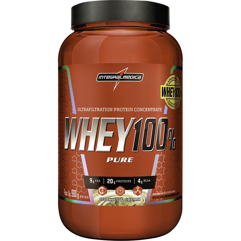 Suplemento Alimentar Integralmedica Whey 100% Cookies 900g