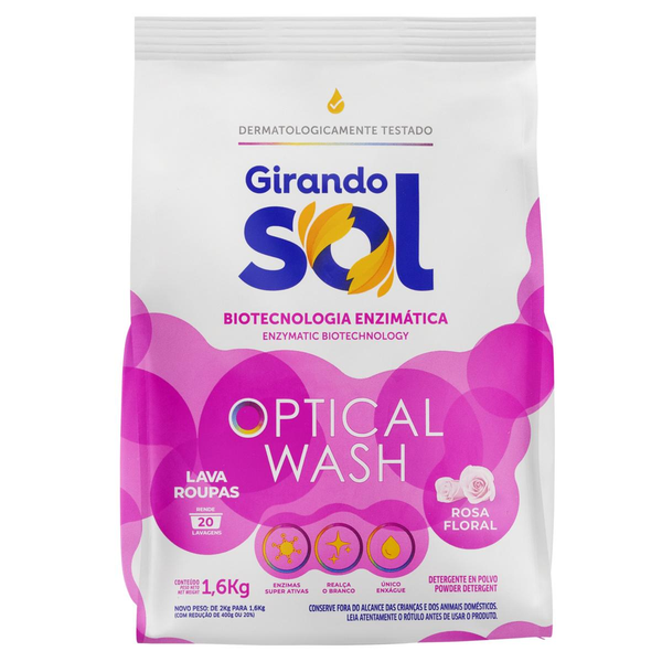 Lava Roupas GIRANDO SOL Optical Wash Rosa Floral 1.6kg