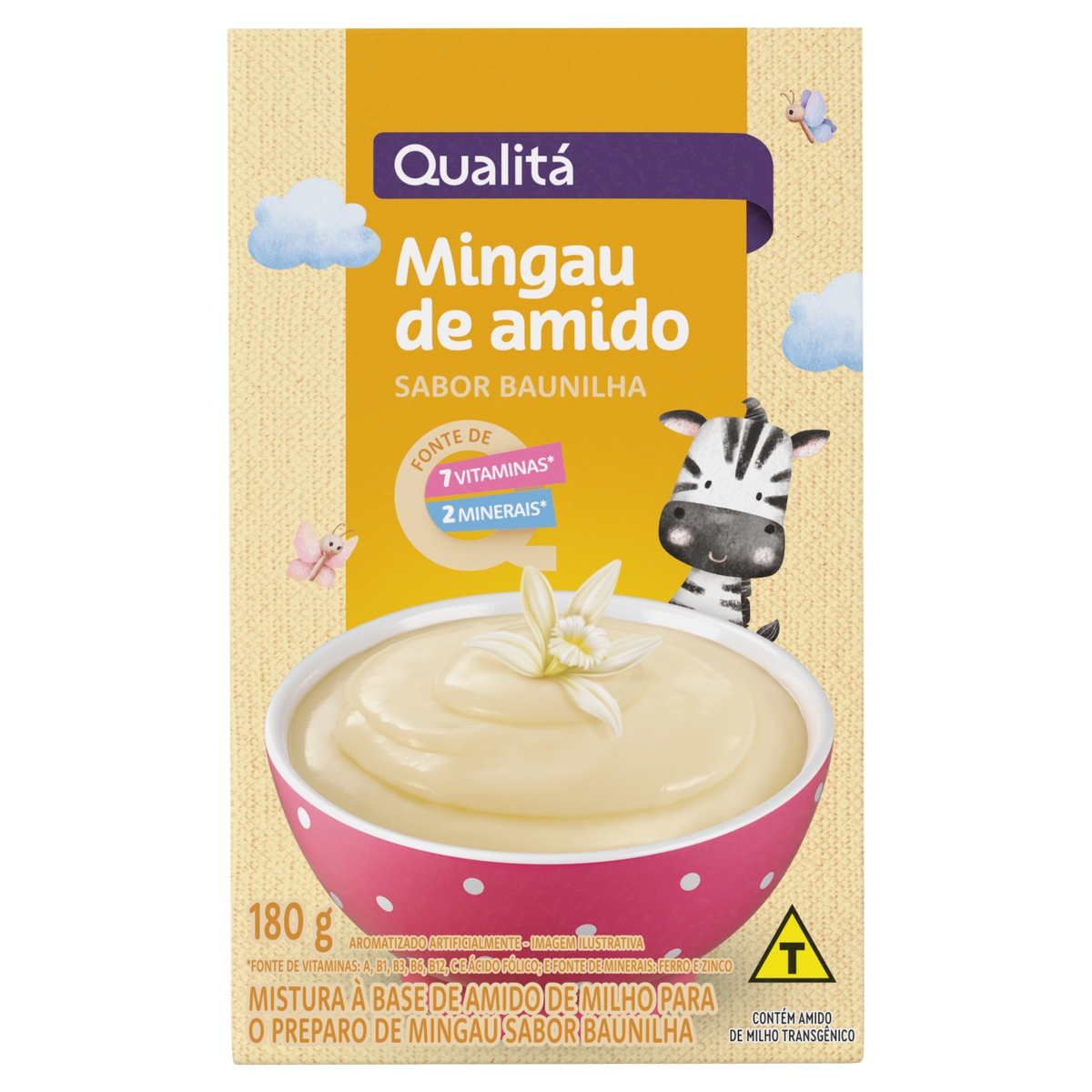 Mingau Baunilha Qualitá Caixa 180g