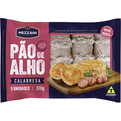 Pão de Alho Mezzani Calabresa 310g