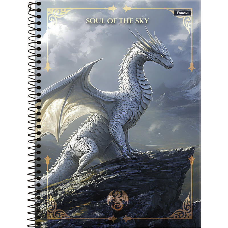 Caderno Drakos Foroni 80 folhas un