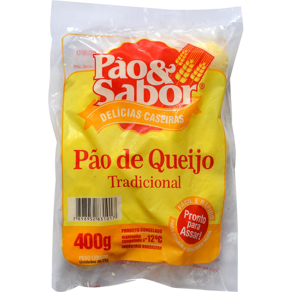 Pão de Queijo Pão&Sabor 400g - Tradicional