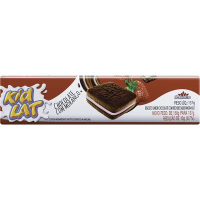 Biscoito Recheado KidLat Chocolate com Morango 137g