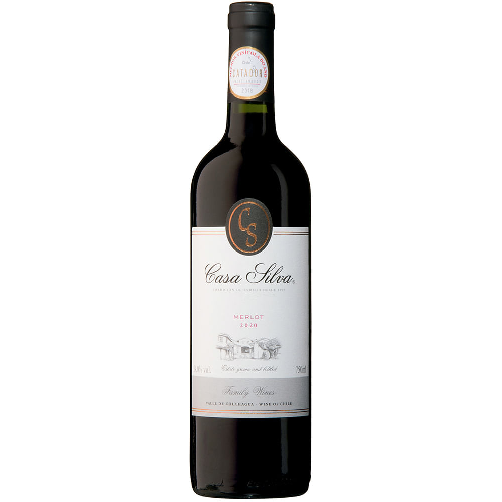 Casa Silva Merlot Chileno Vinho Tinto 750ml