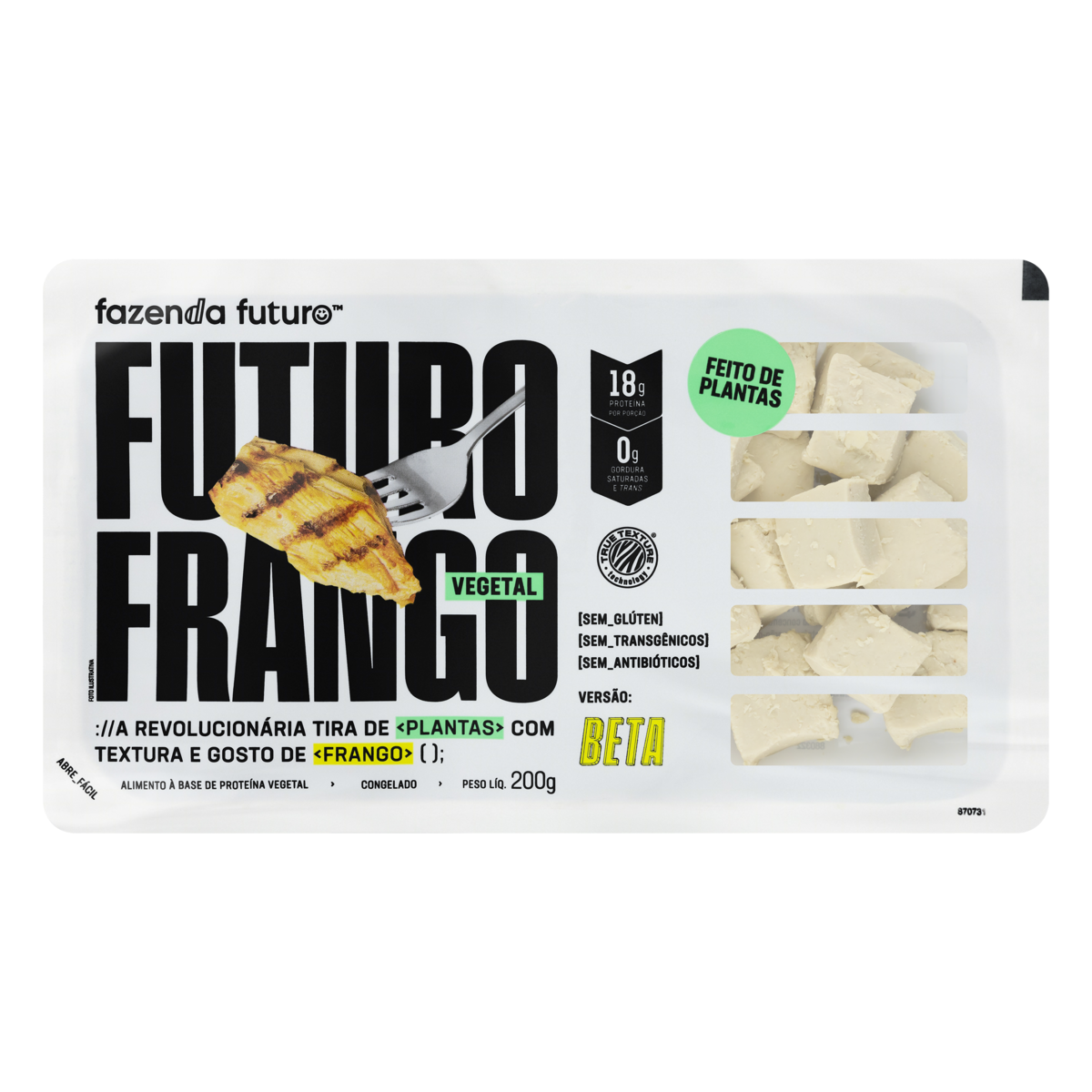 Tiras Frango Vegetal Fazenda Futuro 200g