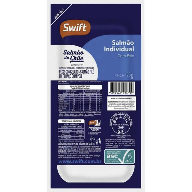 Salmão Porcionado SWIFT 125g