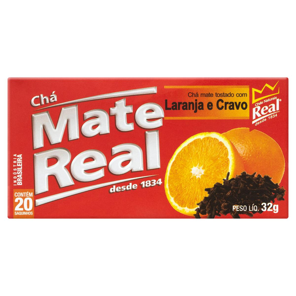 Chá Real 32g - Laranja com Cravo - Com 20 Saquinhos