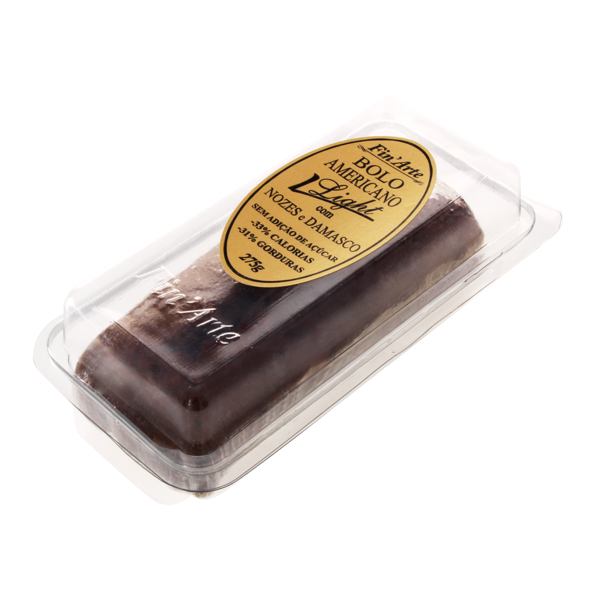 Bolo Americano com Nozes e Damasco Light FINARTE 275g