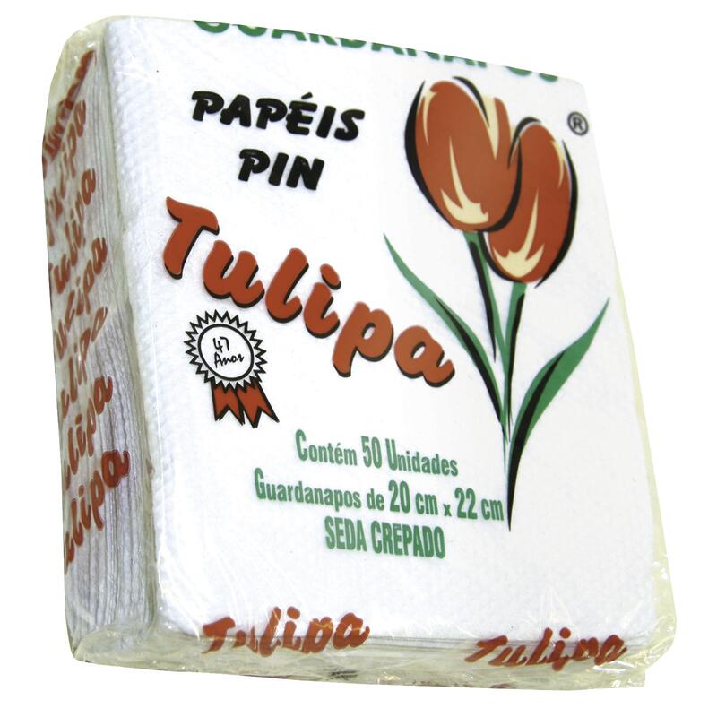 Guardanapo de Papel Tulipa 20x22cm 50 un