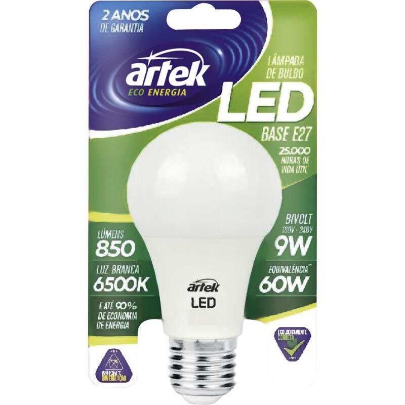 Lâmpada Artek Led Bivolt 9W un