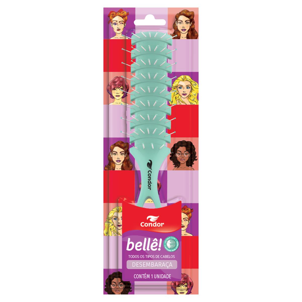 Escova Para Cabelo Condor Belle - Plana