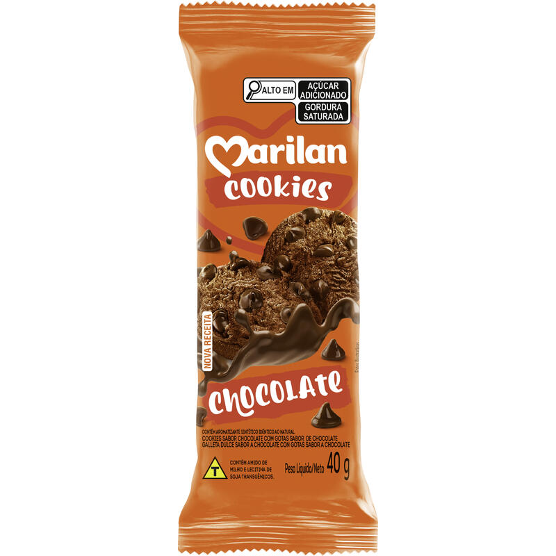 Biscoito Cookies Marilan Chocolate 40g
