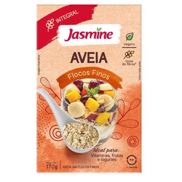 Aveia Integral JASMINE Flocos Finos 170g