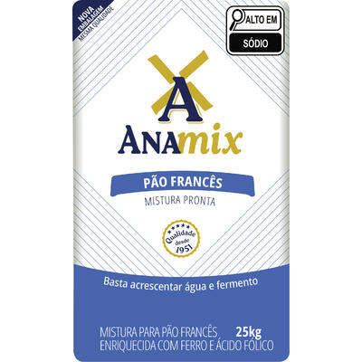 Mistura para Pão Francês Anamix 25kg
