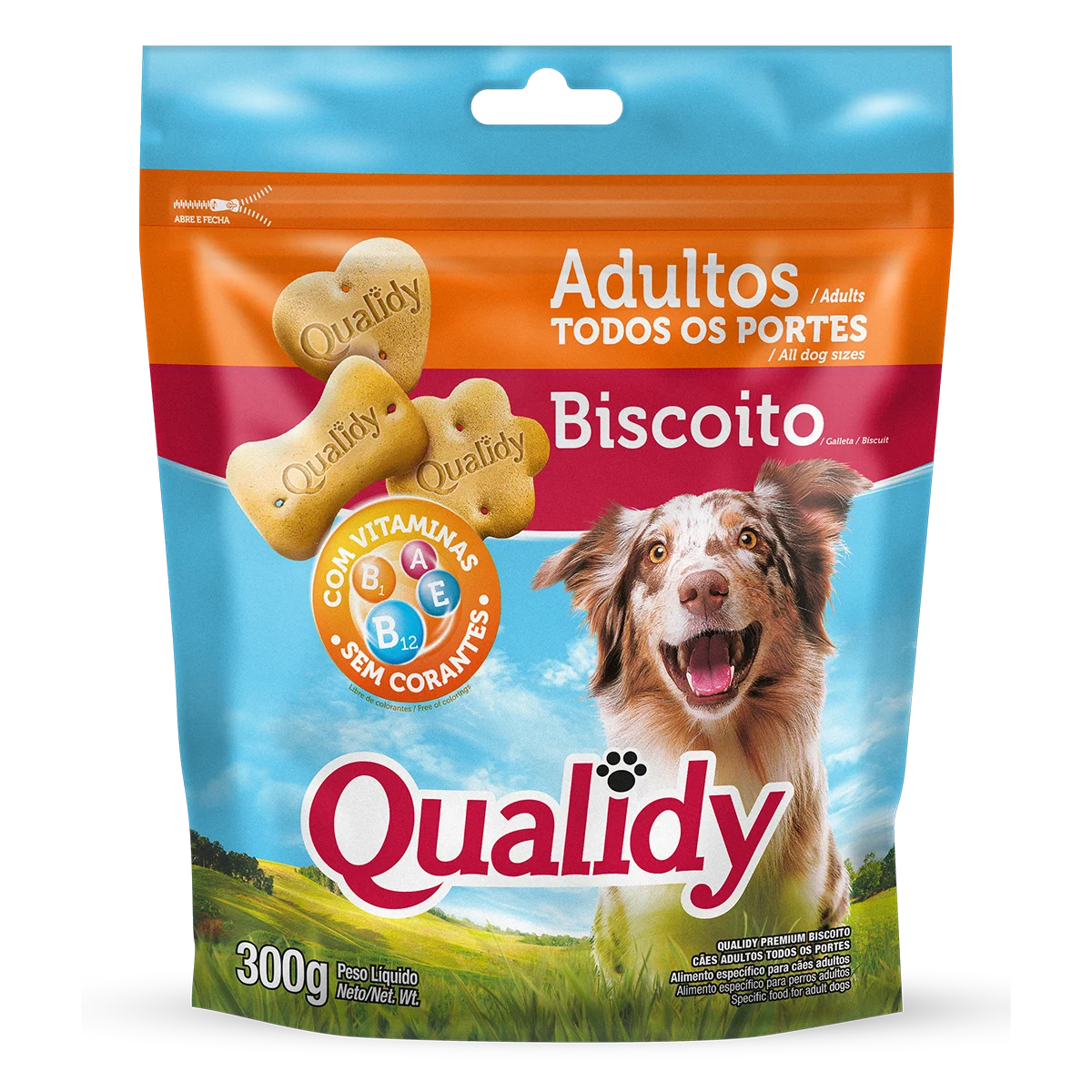 Qualidy Biscoito para Cão Adulto 300g