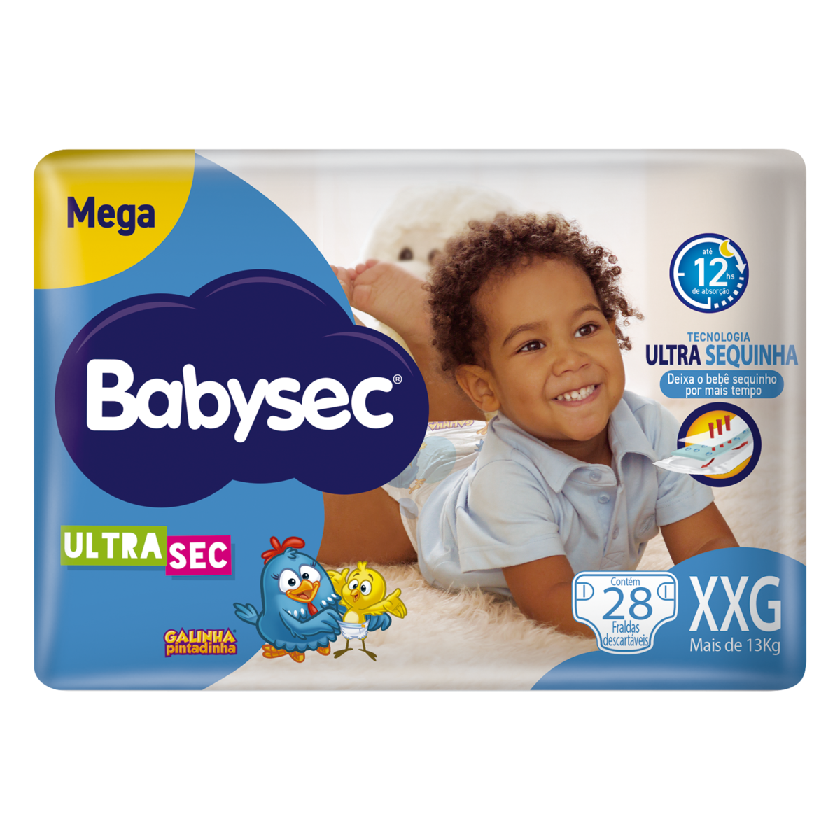 Fralda Infantil Babysec Ultra Mega XXG C/28