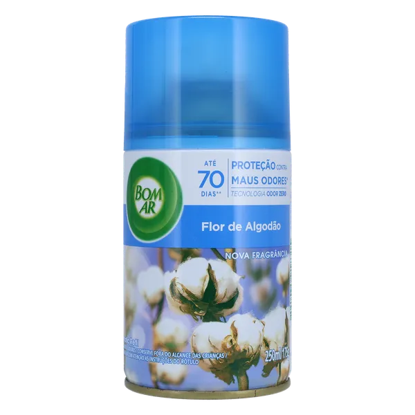 Purificador de Ar Freshmatic Bom Ar 250ml - Pure - Toque de Algodão - Refil
