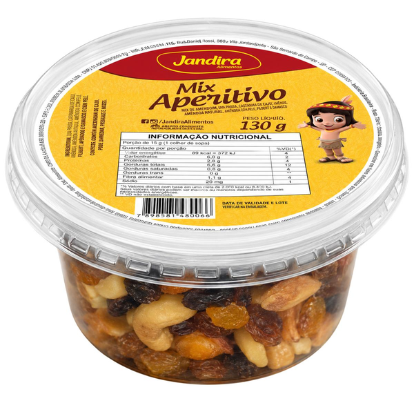 Mix Aperitivo Jandira 130g