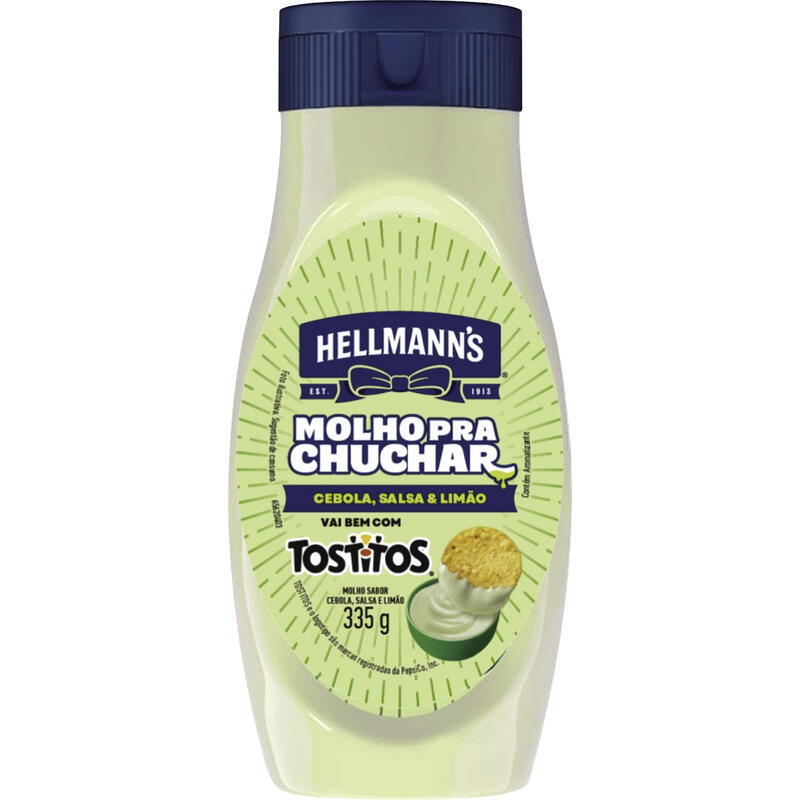 Molho Cebola, Salsa & Limão Hellmann's pra Chuchar Squeeze 335g
