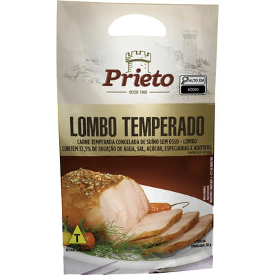 Lombo Suíno Temperado Prieto Cong Preço por quilo na peça
