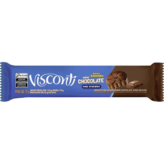 Biscoito Recheado Visconti Chocolate 73g