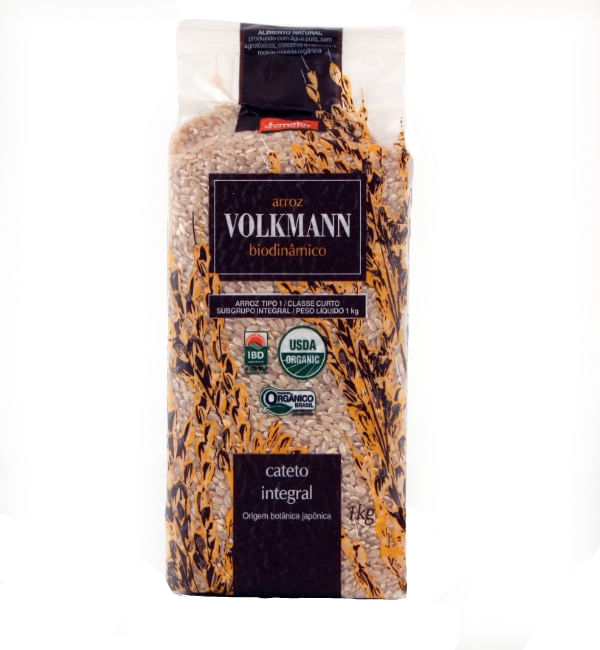 Arroz Cateto Integral VOLKMANN Orgânico 1kg