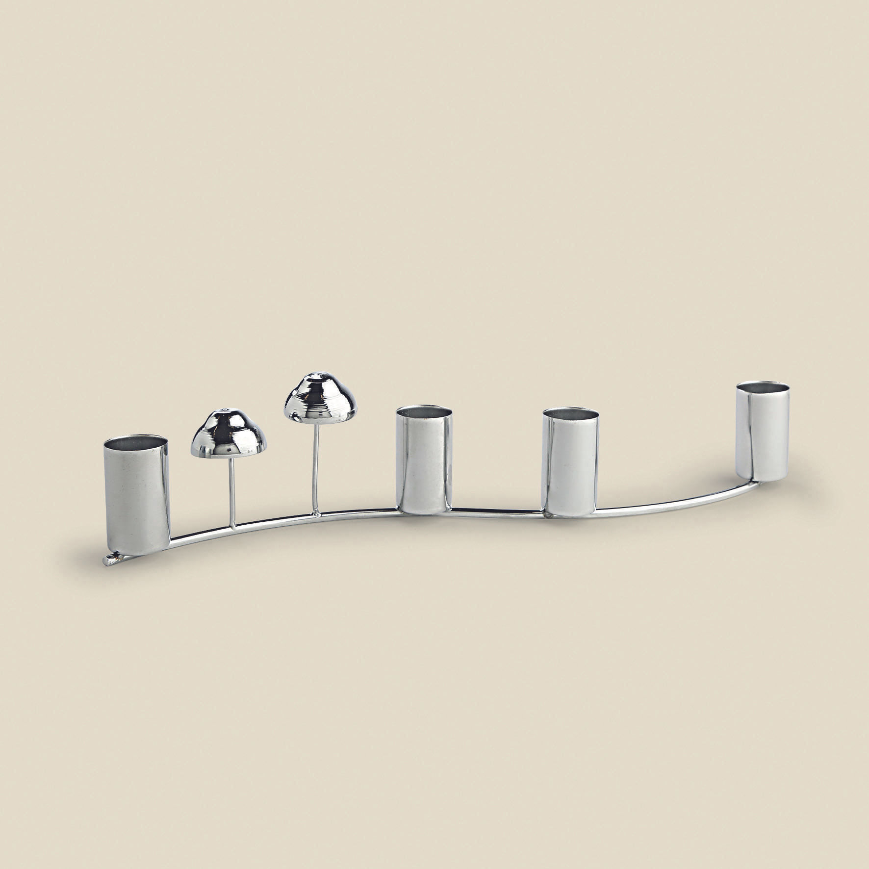 Porta Vela Metal Cogumelos 28cm - A\CASA