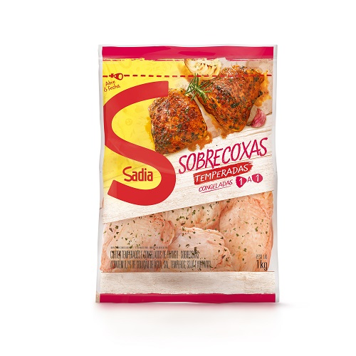 Sobrecoxa Sadia Iqf Temperada 1kg