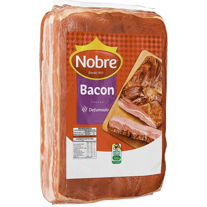Bacon Nobre Defumado Preço por quilo na peça