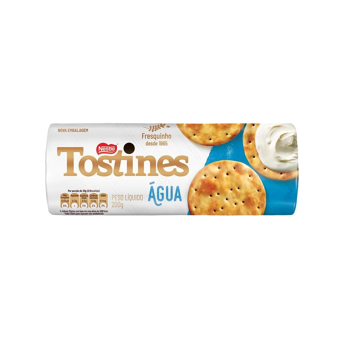 Biscoito Água Tostines Pacote 200g
