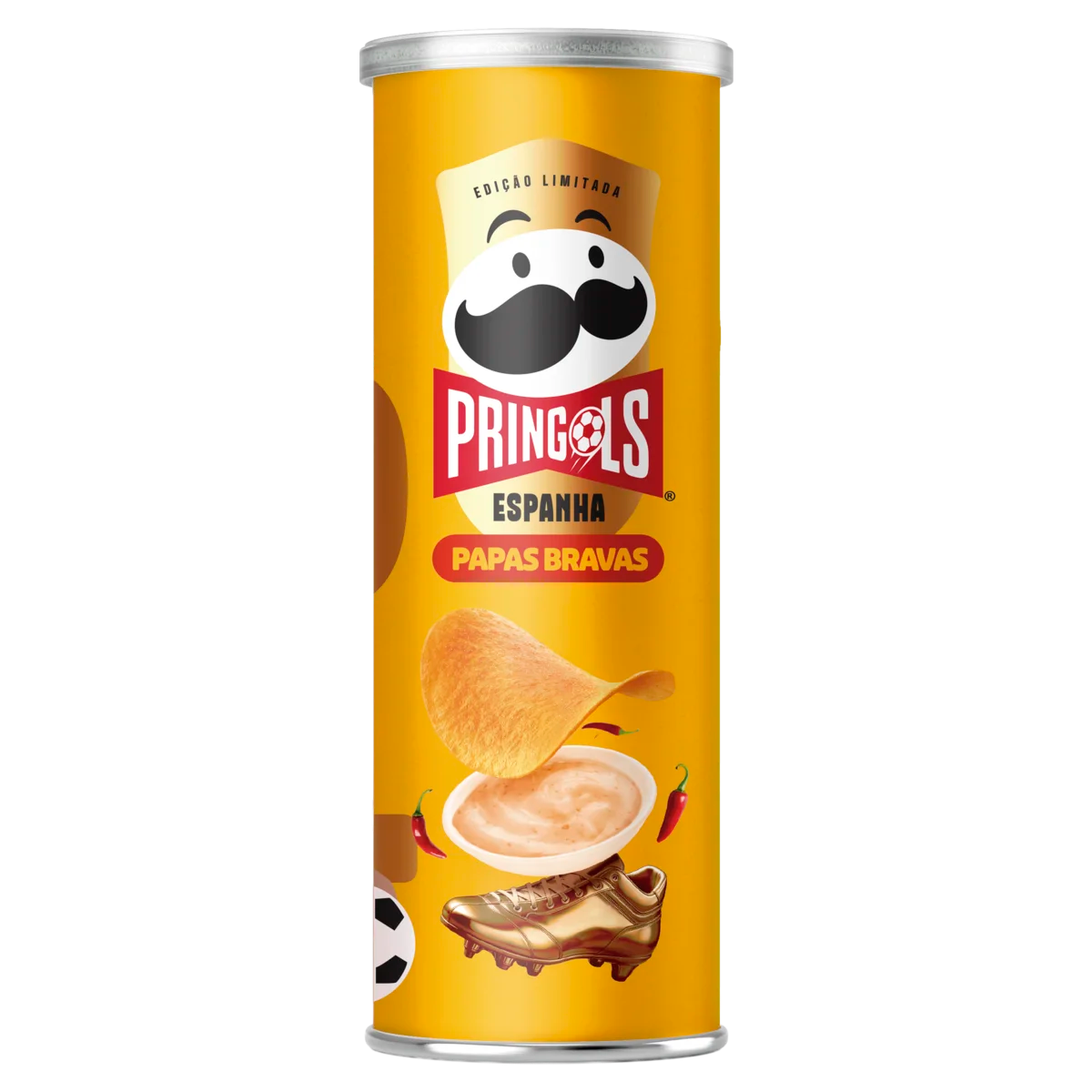 Salgadinho de Batata Papas Bravas Espanha Pringols Tubo 100g