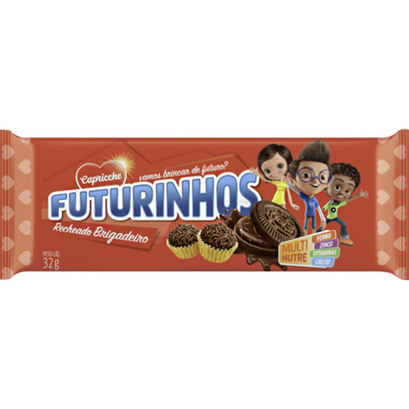 Biscoito Recheado Futurinhos Brigadeiro 32g