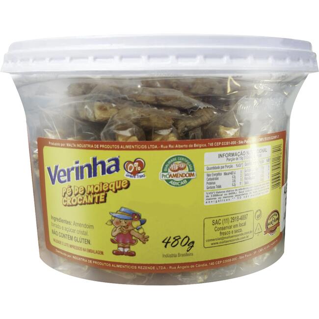 Doce Pé de Moleque Verinha 480g