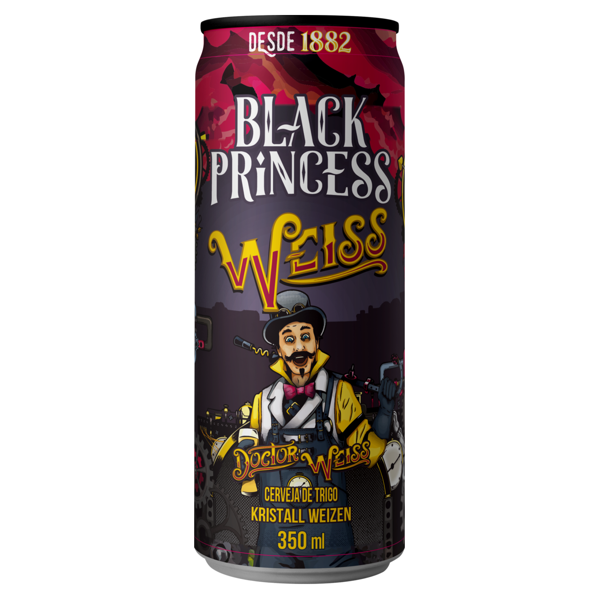 Cerveja Kristall Weizen Doctor Weiss Black Princess Lata 350ml