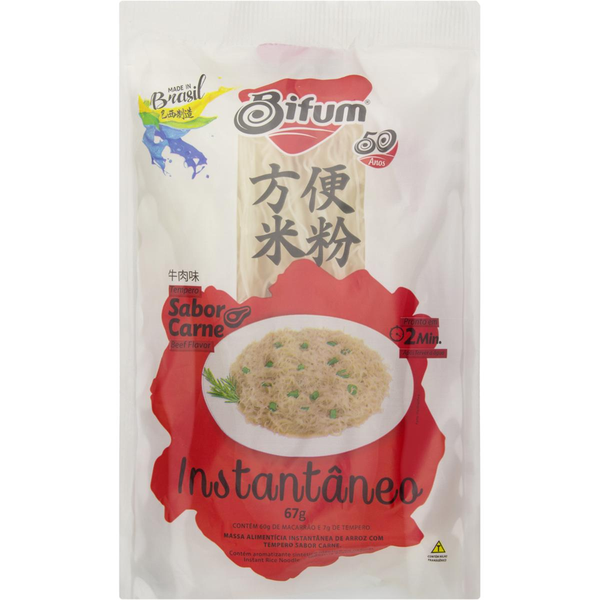 Massa Instantânea Bifum 67g - Carne