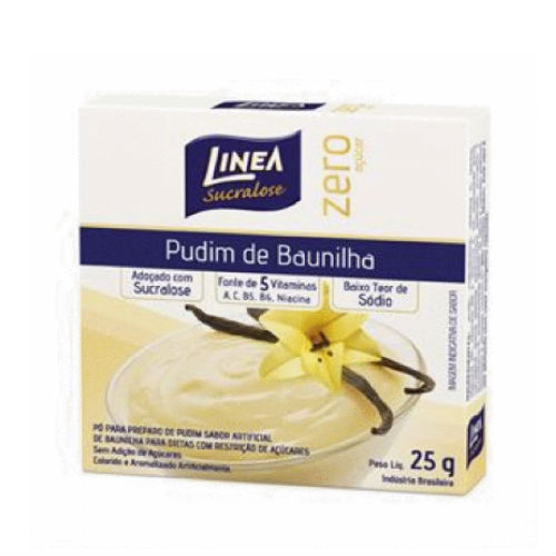 Pó para pudim LINEA zero baunilha 25g