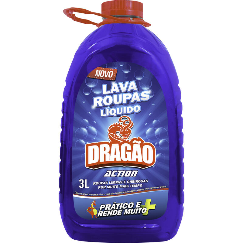 Lava Roupas Líquido Dragão Azul 3L