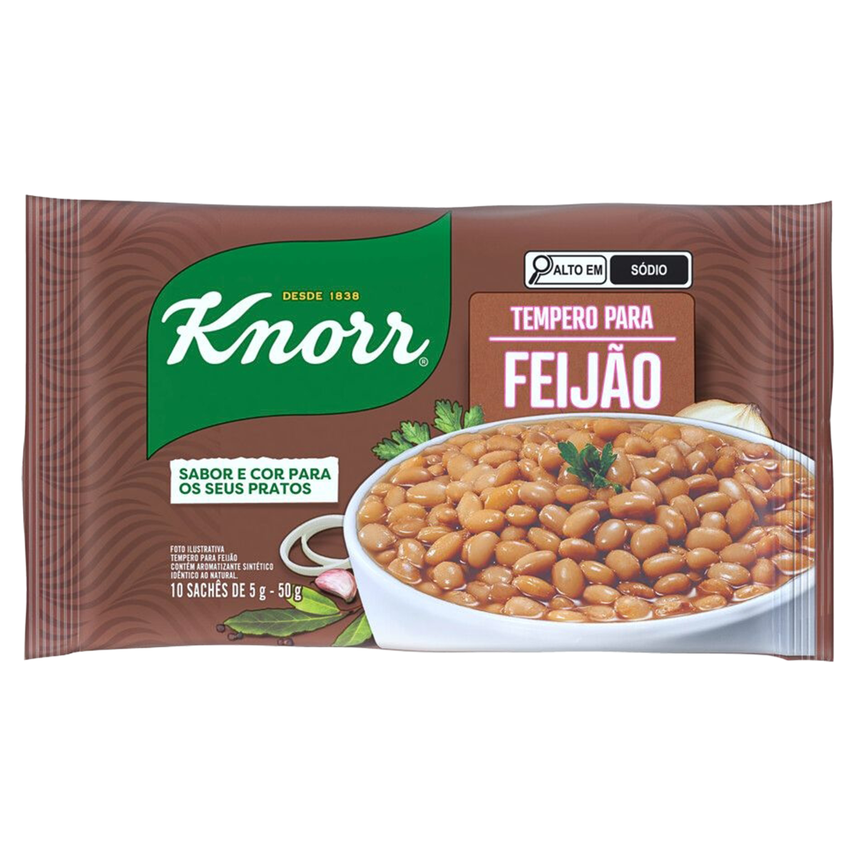 Tempero em Pó KNORR Feijão 50g 10 Sachês