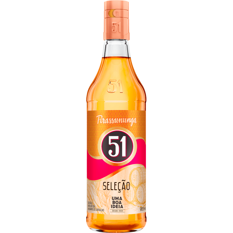 Cachaça 51 Seleção Garrafa 965ml