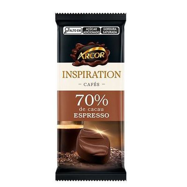 CHOC.ARCOR CACAU ESPRESSO 70% 80G